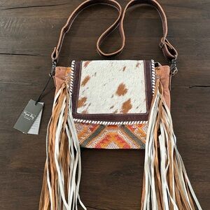 New Myra Bag Multicolor Fringe Crossbody